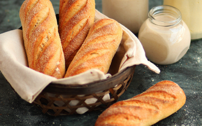 Bread with stone mill flour