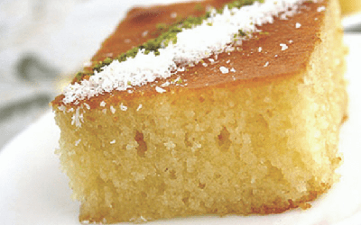 Semolina Coconut Traybake